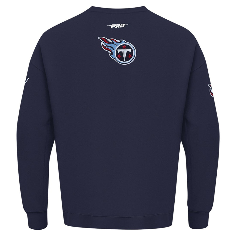 Tennessee Titans Pro Standard Turn It Up Drop Shoulder Pullover Sweatshirt Navy | NFL