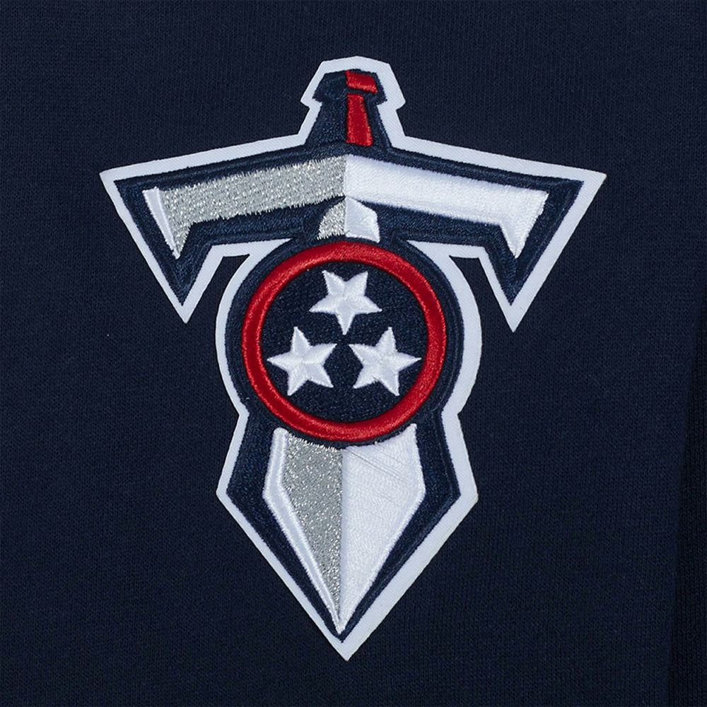 Tennessee Titans Pro Standard Turn It Up Drop Shoulder Pullover Sweatshirt Navy | NFL