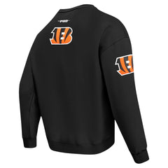 Cincinnati Bengals Pro Standard Turn It Up Drop Shoulder Pullover Sweatshirt Black | NFL