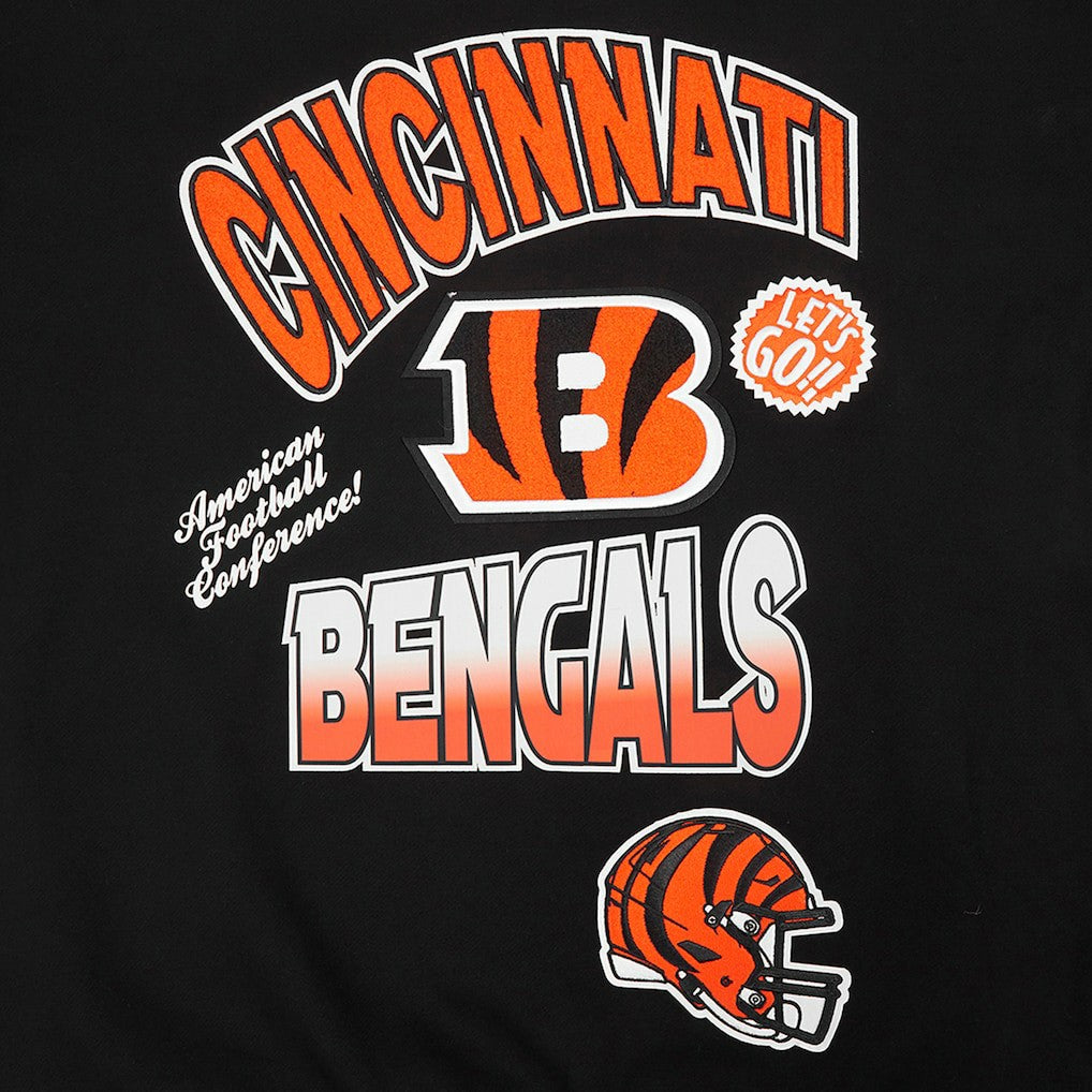 Cincinnati Bengals Pro Standard Turn It Up Drop Shoulder Pullover Sweatshirt Black | NFL