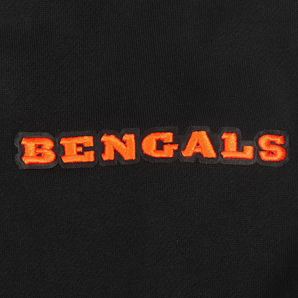 Cincinnati Bengals Pro Standard Turn It Up Drop Shoulder Pullover Sweatshirt Black | NFL