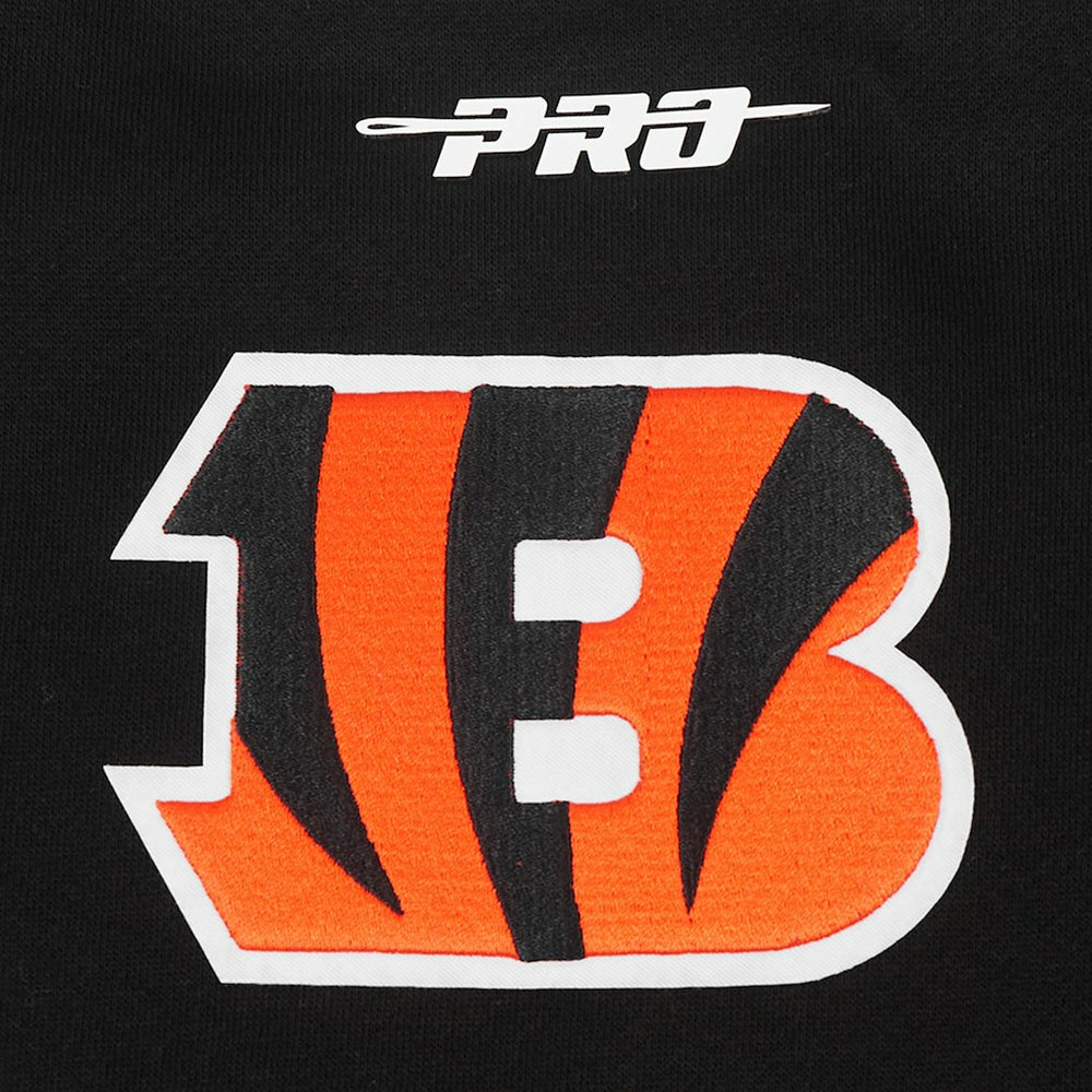 Cincinnati Bengals Pro Standard Turn It Up Drop Shoulder Pullover Sweatshirt Black | NFL