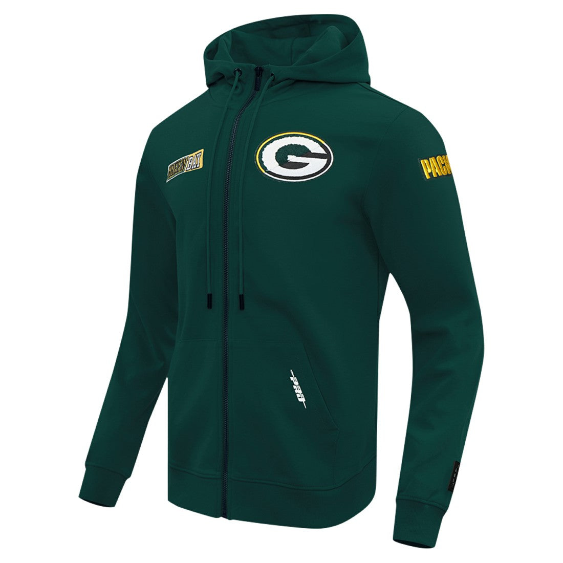 Green Bay Packers Pro Standard Split Logo Double Knit Full-Zip Hoodie Green | NFL