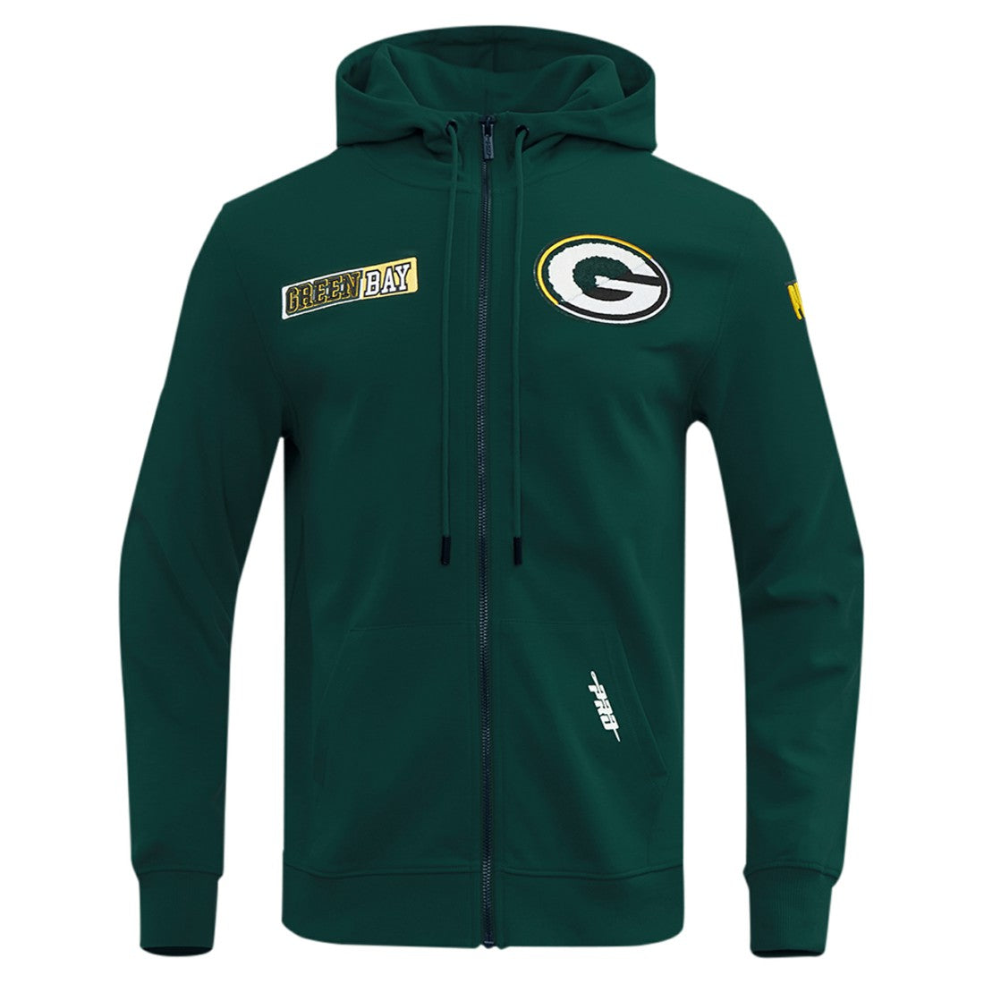 Green Bay Packers Pro Standard Split Logo Double Knit Full-Zip Hoodie Green | NFL