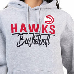 Atlanta Hawks G-III 4Her by Carl Banks Women's Graphics Fleece Pullover Hoodie Heather Gray - NBA