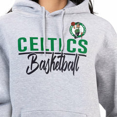 Boston Celtics G-III 4Her by Carl Banks Women's Graphics Fleece Pullover Hoodie Heather Gray - NBA