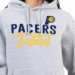 Indiana Pacers G-III 4Her by Carl Banks Women's Graphics Fleece Pullover Hoodie Heather Gray - NBA