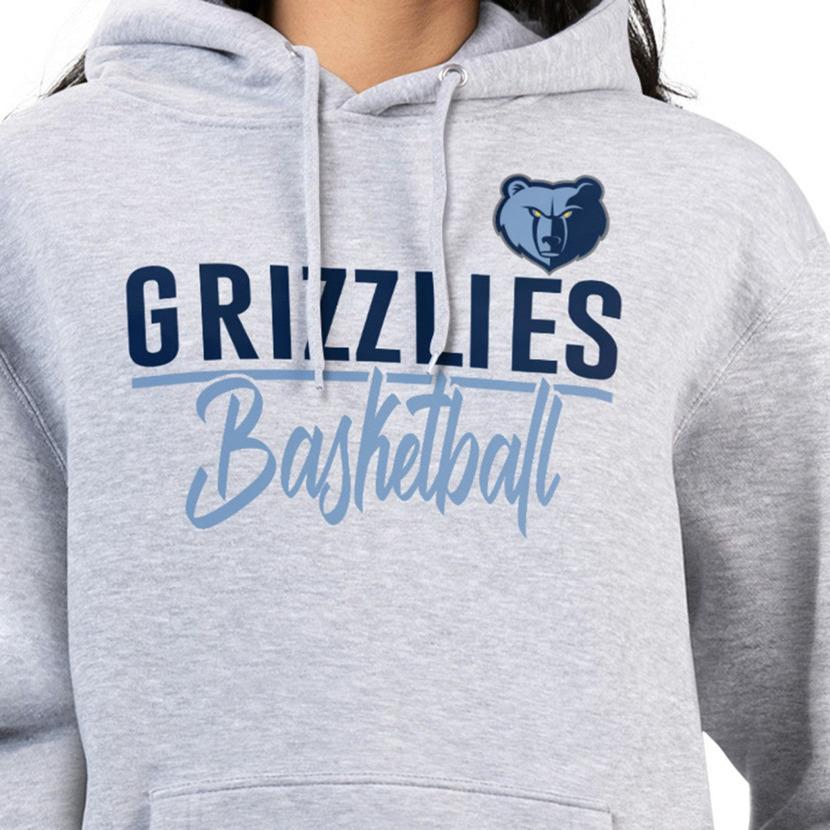 Memphis Grizzlies G-III 4Her by Carl Banks Women's Graphics Fleece Pullover Hoodie Heather Gray - NBA