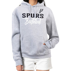 San Antonio Spurs G-III 4Her by Carl Banks Women's Graphics Fleece Pullover Hoodie Heather Gray - NBA