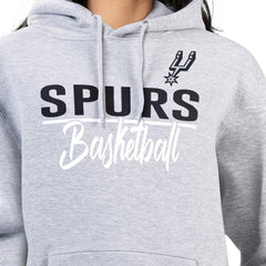 San Antonio Spurs G-III 4Her by Carl Banks Women's Graphics Fleece Pullover Hoodie Heather Gray - NBA