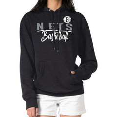 Brooklyn Nets G-III 4Her by Carl Banks Women's Graphics Fleece Pullover Hoodie Black - NBA