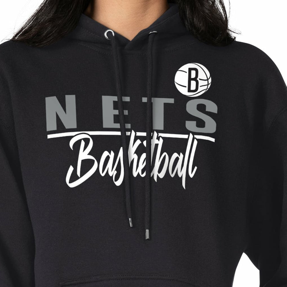 Brooklyn Nets G-III 4Her by Carl Banks Women's Graphics Fleece Pullover Hoodie Black - NBA