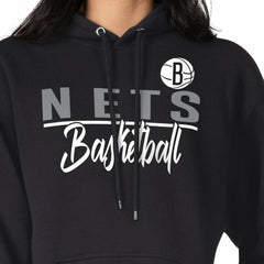 Brooklyn Nets G-III 4Her by Carl Banks Women's Graphics Fleece Pullover Hoodie Black - NBA