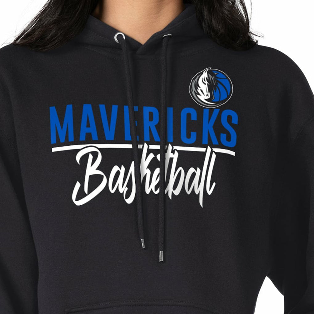 Dallas Mavericks G-III 4Her by Carl Banks Women's Graphics Fleece Pullover Hoodie Black - NBA