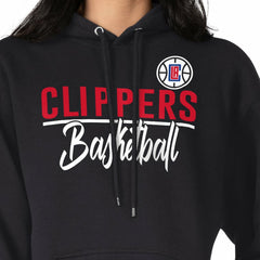 LA Clippers G-III 4Her by Carl Banks Women's Graphics Fleece Pullover Hoodie Black - NBA