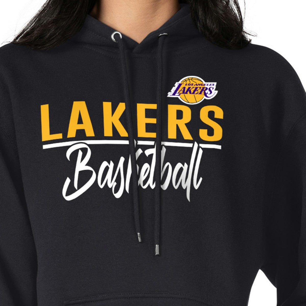 Los Angeles Lakers G-III 4Her by Carl Banks Women's Graphics Fleece Pullover Hoodie Black - NBA