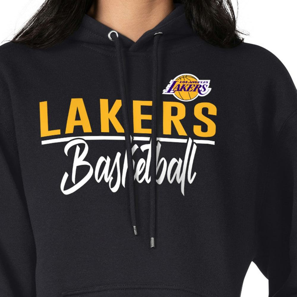 Los Angeles Lakers G-III 4Her by Carl Banks Women's Graphics Fleece Pullover Hoodie Black - NBA