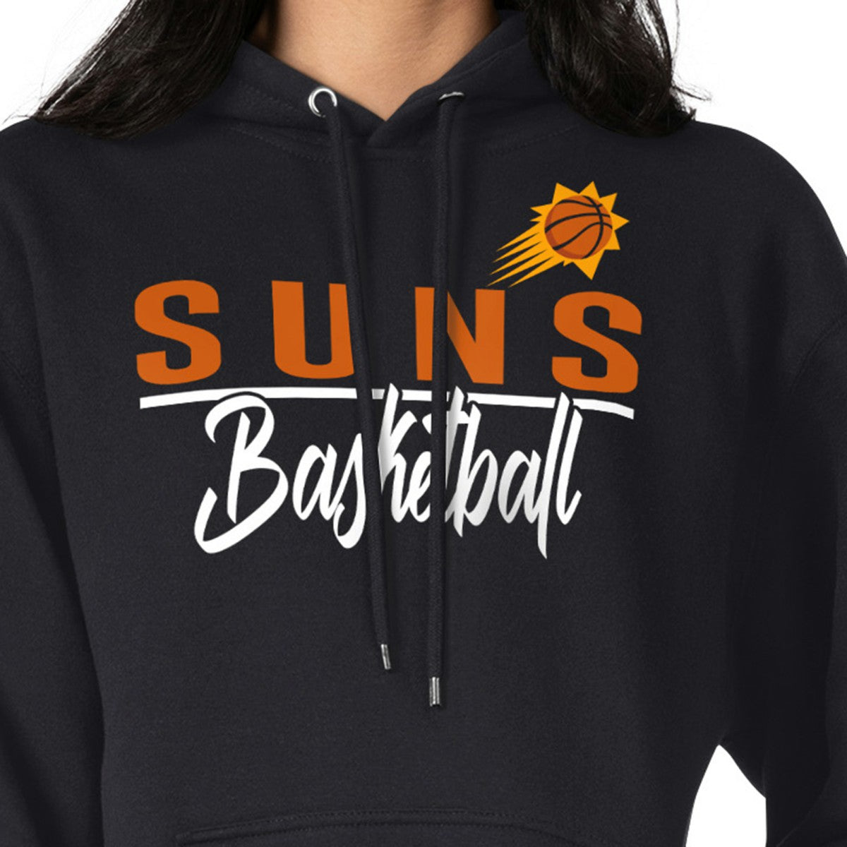Phoenix Suns G-III 4Her by Carl Banks Women's Graphics Fleece Pullover Hoodie Black - NBA