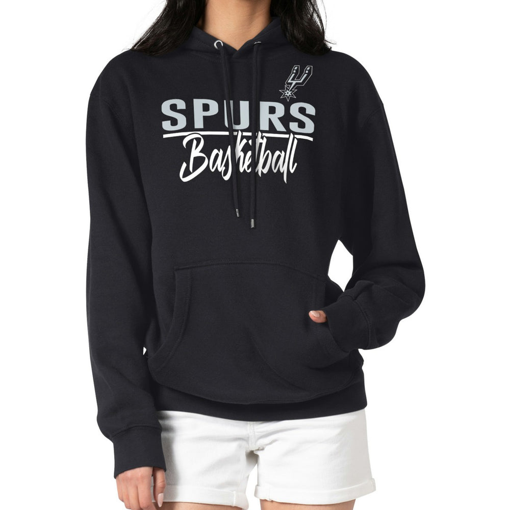 San Antonio Spurs G-III 4Her by Carl Banks Women's Graphics Fleece Pullover Hoodie Black - NBA