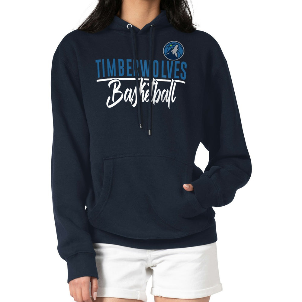 Minnesota Timberwolves G-III 4Her by Carl Banks Women's Graphics Fleece Pullover Hoodie Navy - NBA