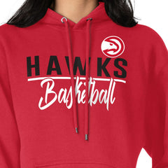 Atlanta Hawks G-III 4Her by Carl Banks Women's Graphics Fleece Pullover Hoodie Red - NBA
