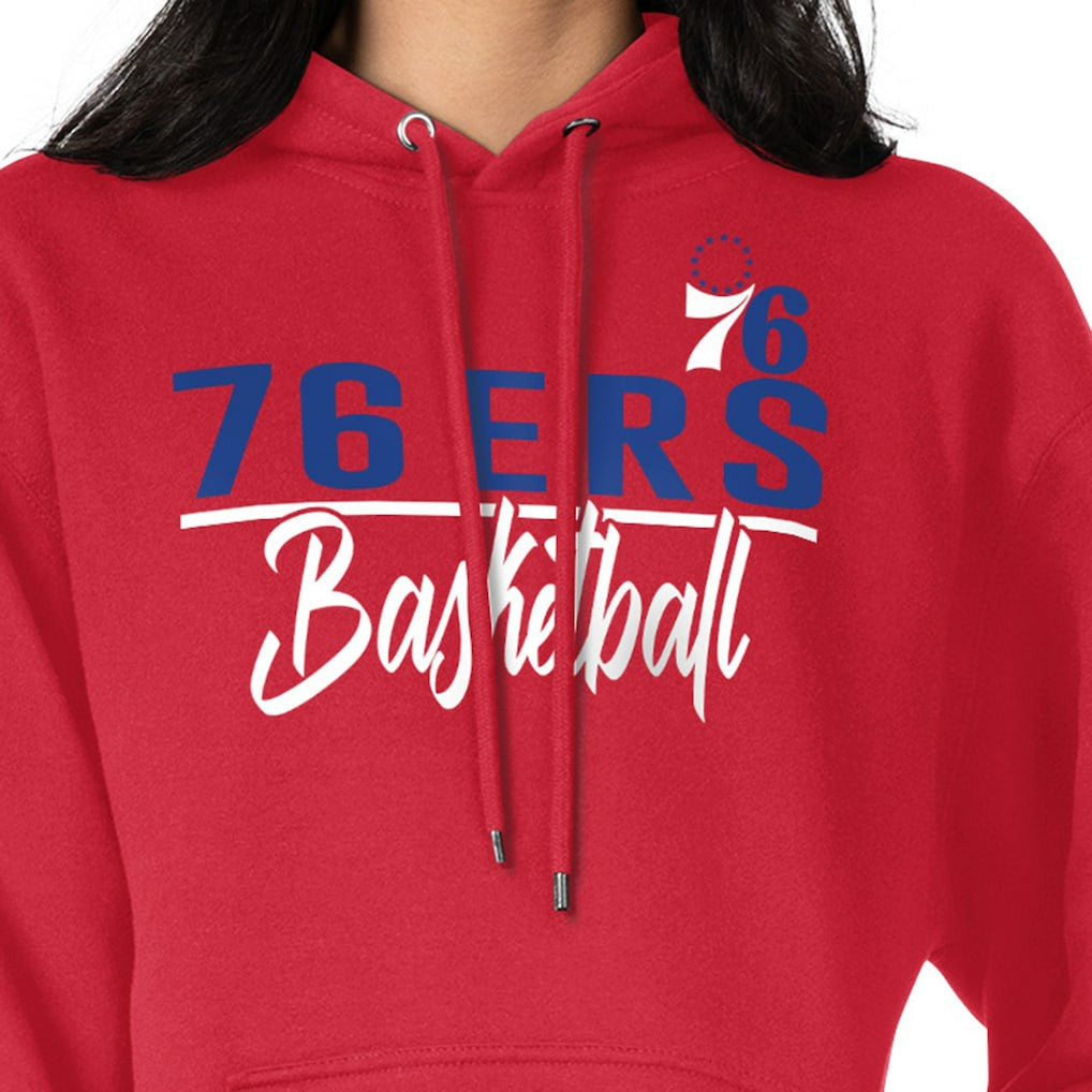 Philadelphia 76ers G-III 4Her by Carl Banks Women's Graphics Fleece Pullover Hoodie Red - NBA