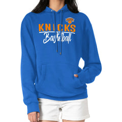 New York Knicks G-III 4Her by Carl Banks Women's Graphics Fleece Pullover Hoodie Blue - NBA