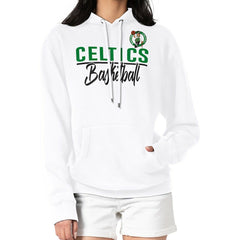 Boston Celtics G-III 4Her by Carl Banks Women's Graphics Fleece Pullover Hoodie White - NBA