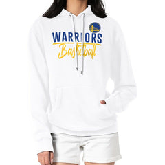 Golden State Warriors G-III 4Her by Carl Banks Women's Graphics Fleece Pullover Hoodie White - NBA