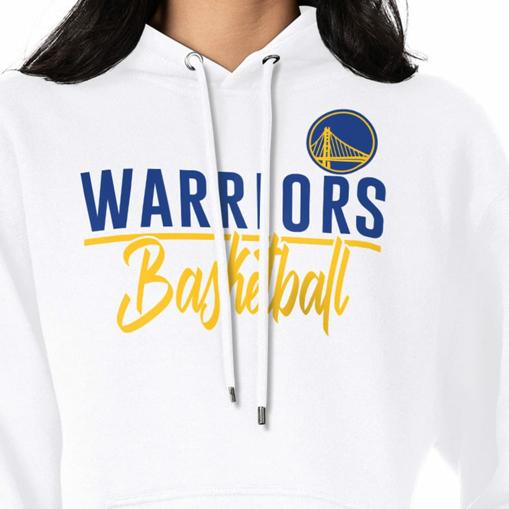 Golden State Warriors G-III 4Her by Carl Banks Women's Graphics Fleece Pullover Hoodie White - NBA