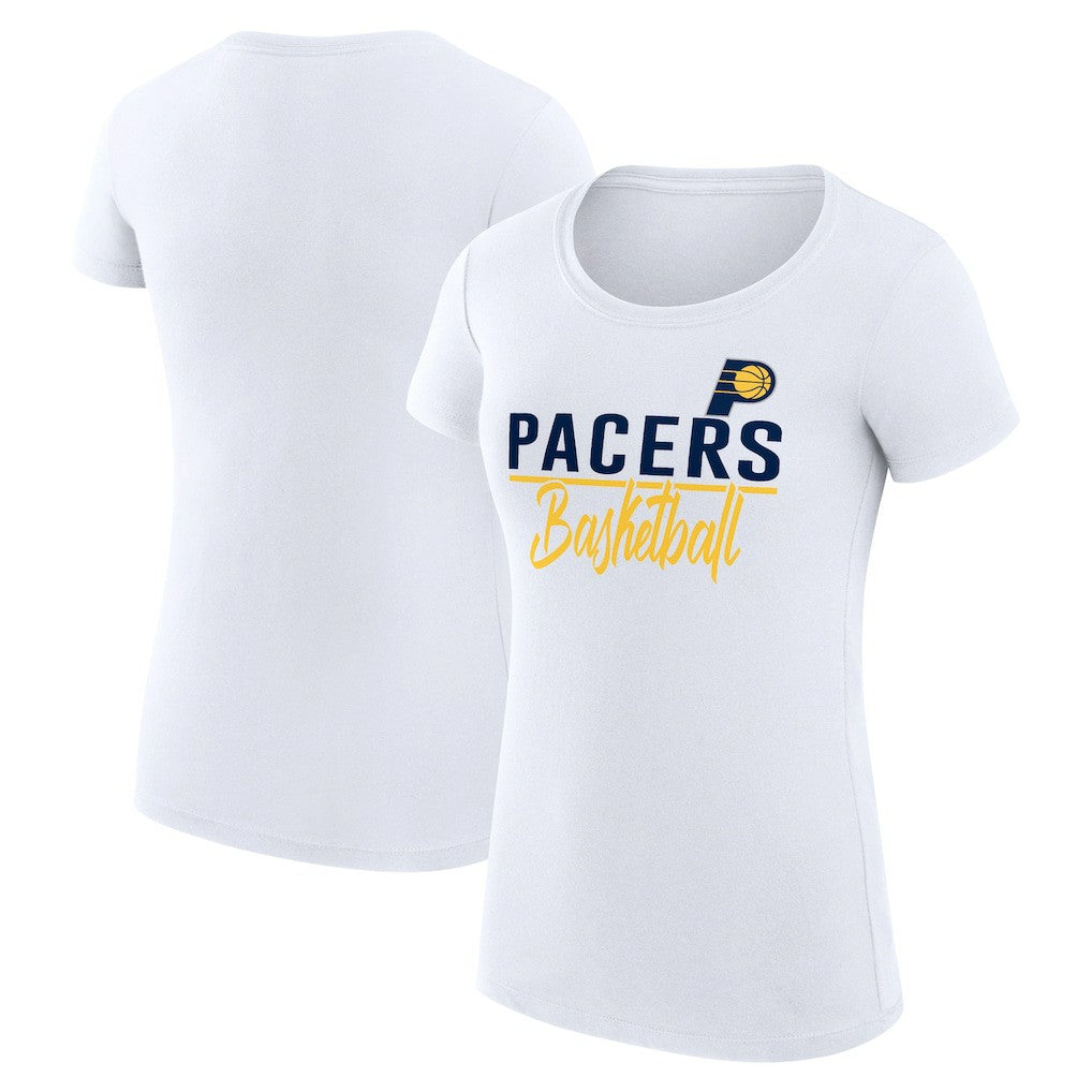 Indiana Pacers G-III 4Her by Carl Banks Women's Super-Slim Fit Lightweight Team Sport V-Neck T-Shirt White - NBA