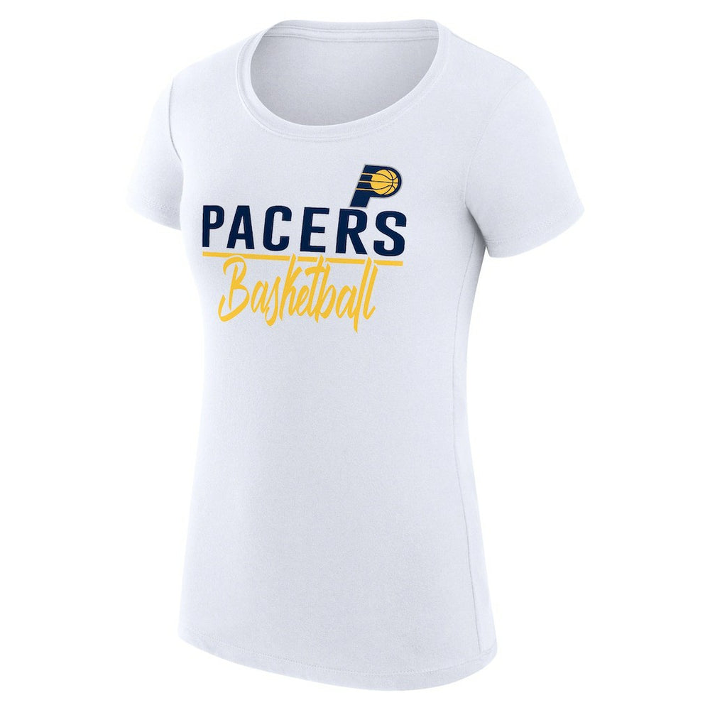 Indiana Pacers G-III 4Her by Carl Banks Women's Super-Slim Fit Lightweight Team Sport V-Neck T-Shirt White - NBA