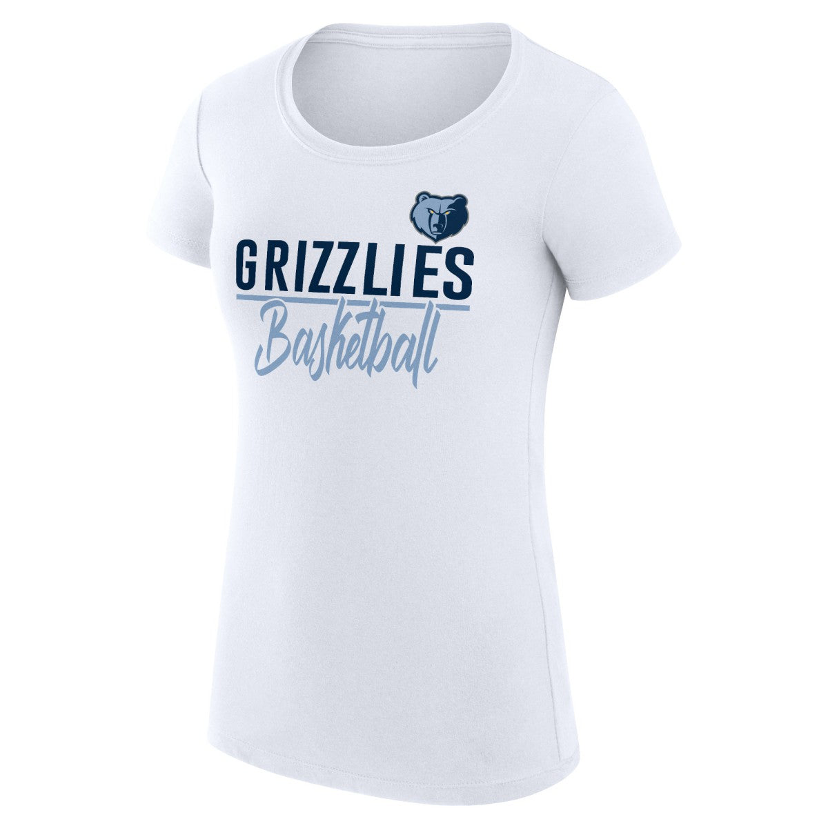 Memphis Grizzlies G-III 4Her by Carl Banks Women's Super-Slim Fit Lightweight Team Sport V-Neck T-Shirt White - NBA