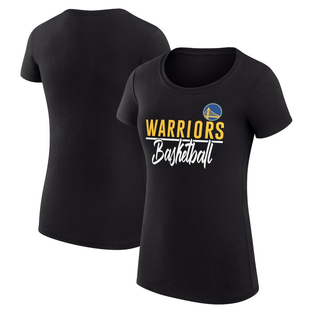 Golden State Warriors G-III 4Her by Carl Banks Women's Super-Slim Fit Lightweight Team Sport V-Neck T-Shirt Black - NBA
