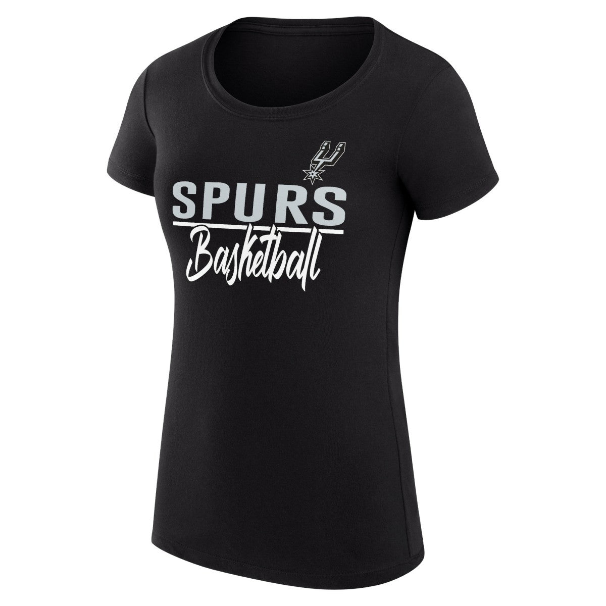 San Antonio Spurs G-III 4Her by Carl Banks Women's Super-Slim Fit Lightweight Team Sport V-Neck T-Shirt Black - NBA