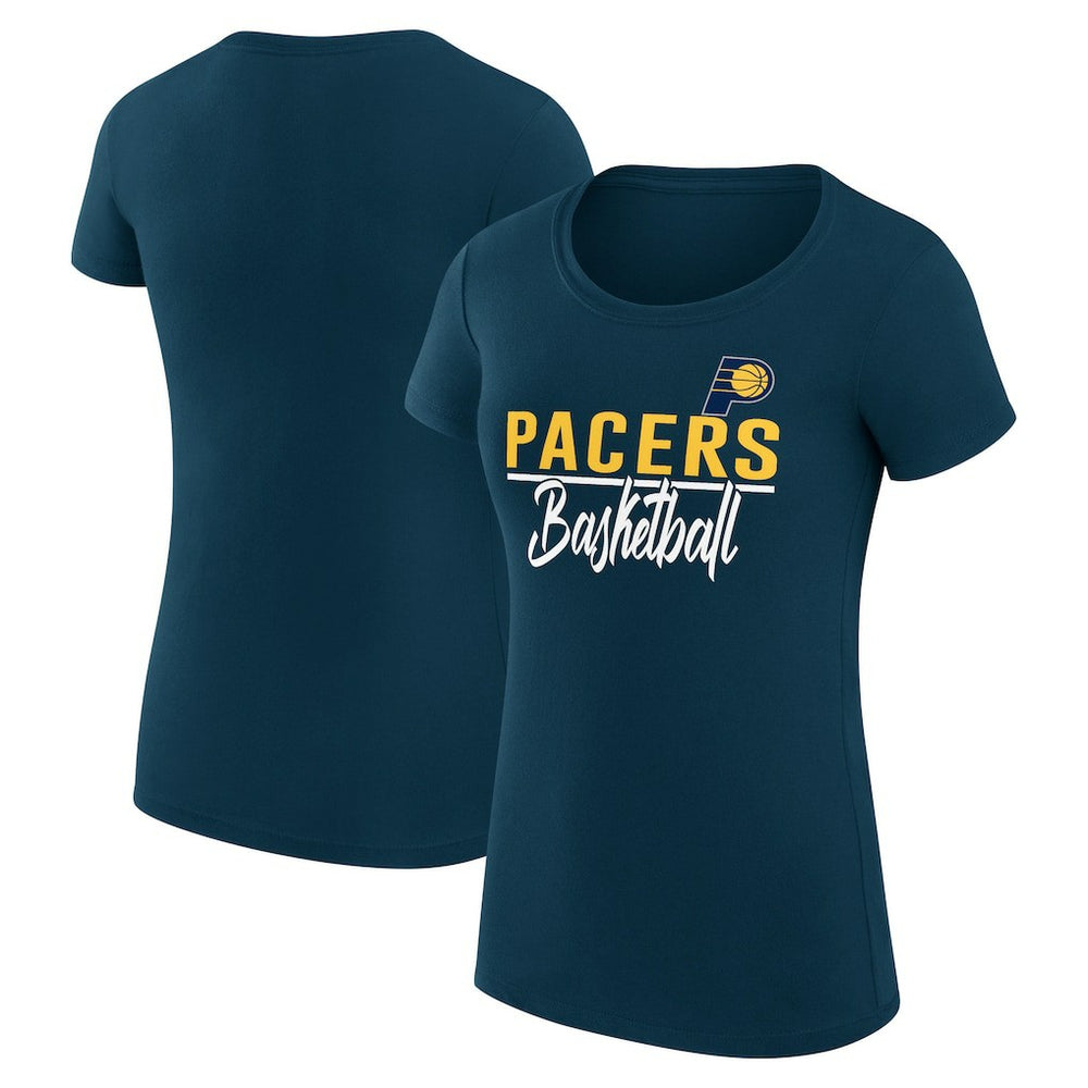 Indiana Pacers G-III 4Her by Carl Banks Women's Super-Slim Fit Lightweight Team Sport V-Neck T-Shirt Navy - NBA