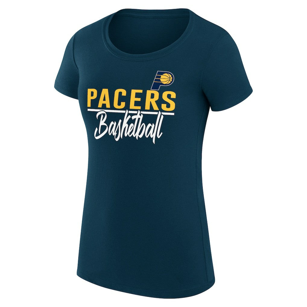 Indiana Pacers G-III 4Her by Carl Banks Women's Super-Slim Fit Lightweight Team Sport V-Neck T-Shirt Navy - NBA