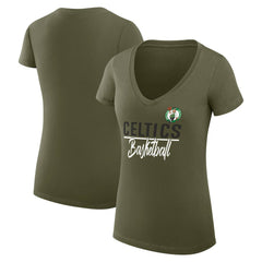 Boston Celtics G-III 4Her by Carl Banks Women's Super-Slim Fit Lightweight Team Sport V-Neck T-Shirt Green - NBA