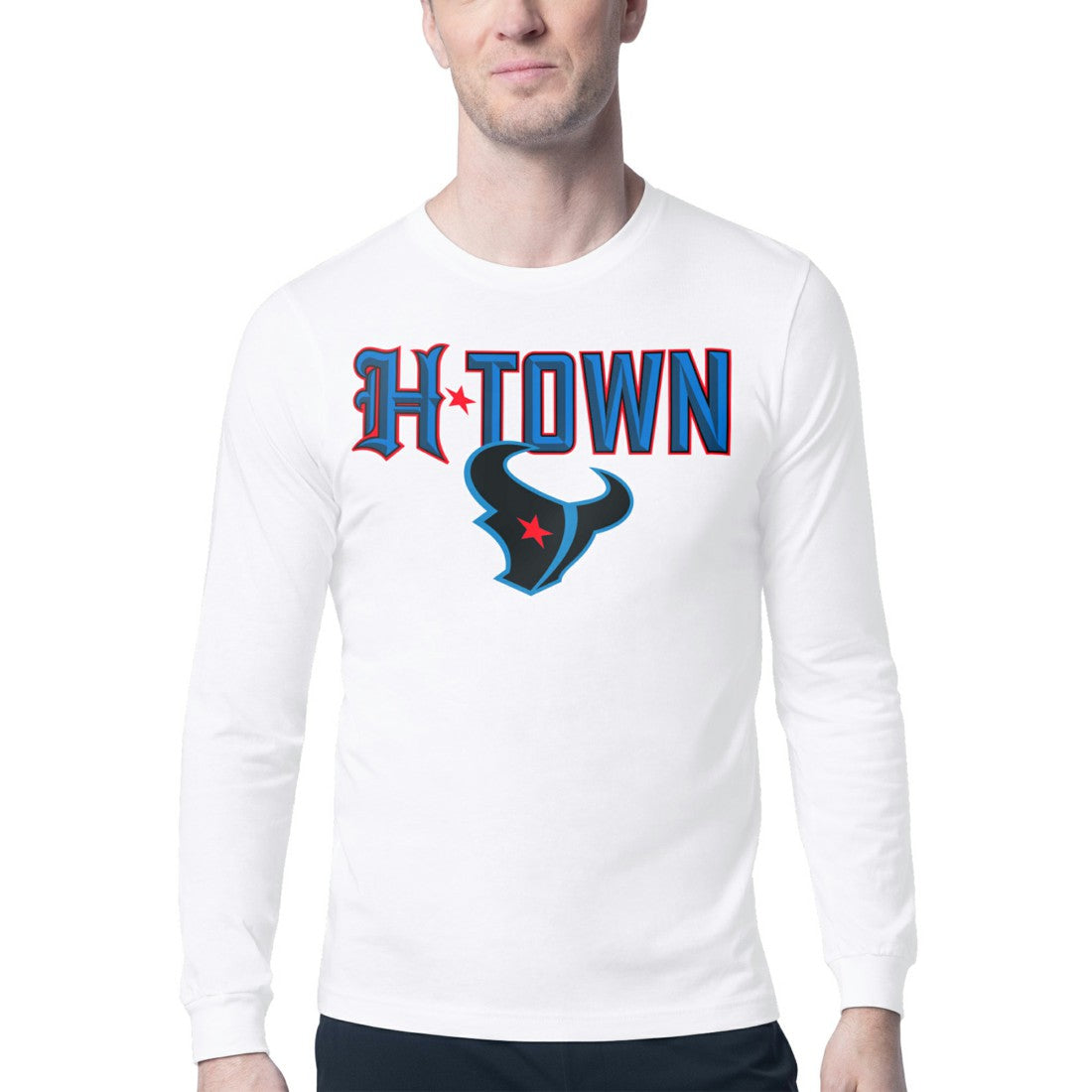 Houston Texans Starter H-Town Graphic Long Sleeve T-Shirt White | NFL