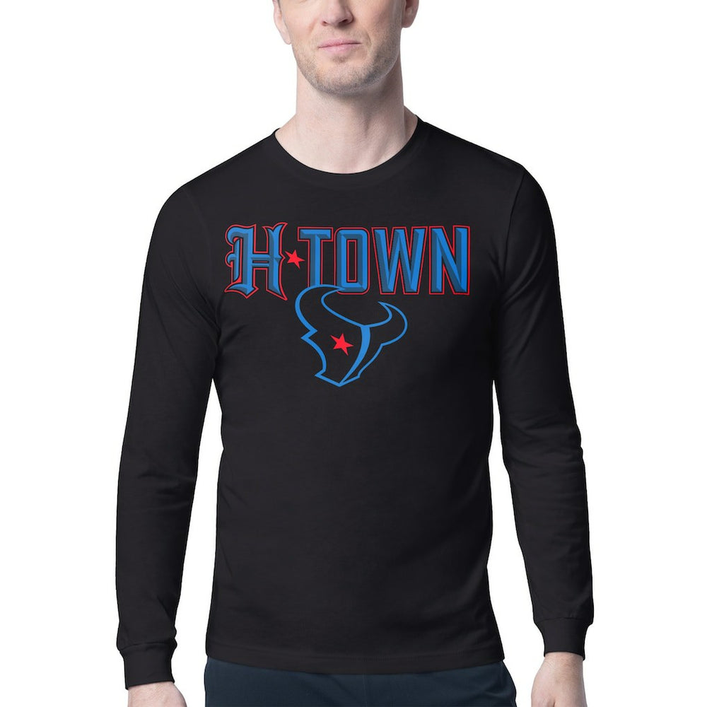 Houston Texans Starter H-Town Graphic Long Sleeve T-Shirt Black | NFL