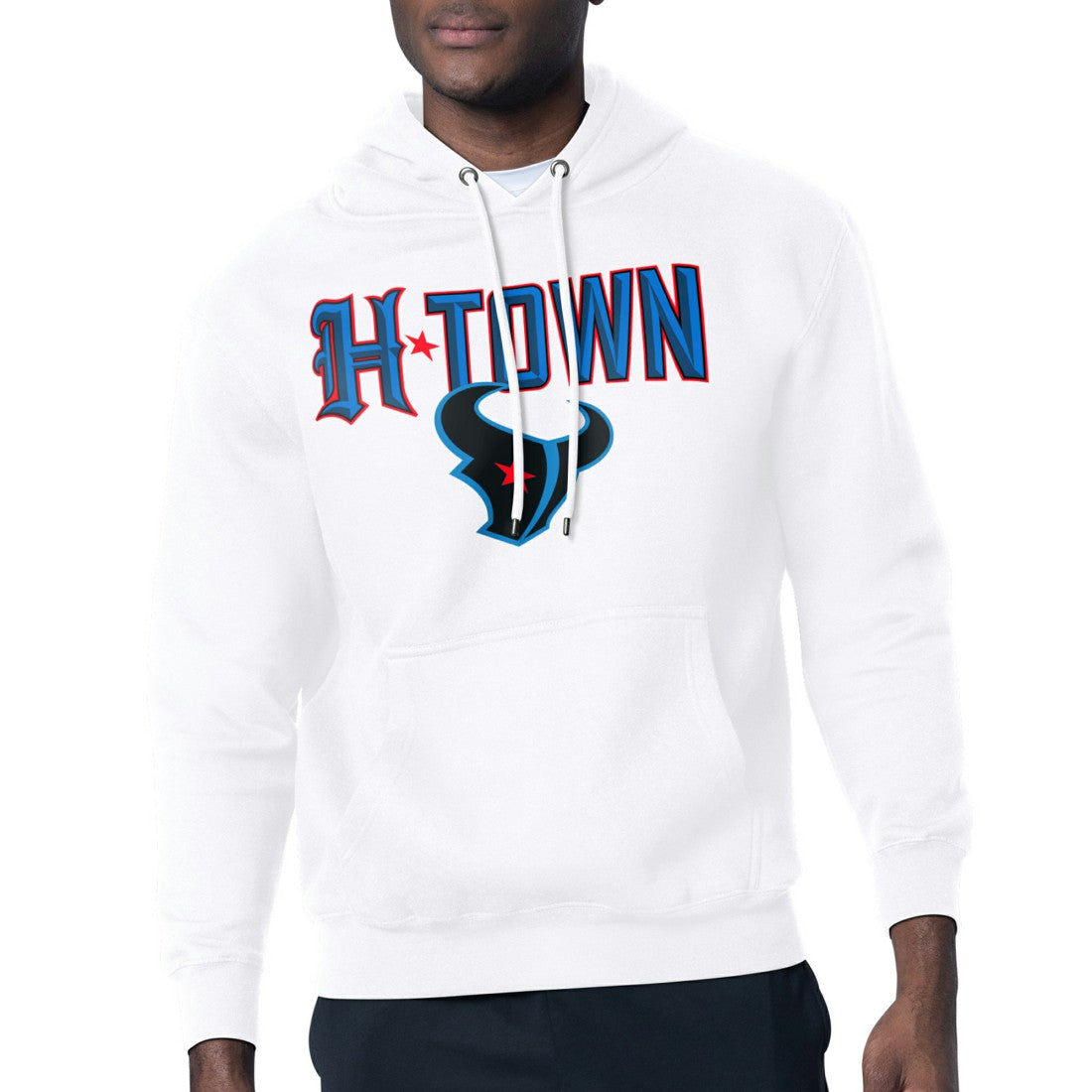 Houston Texans Starter H-Town Graphic Fleece Pullover Hoodie White | NFL