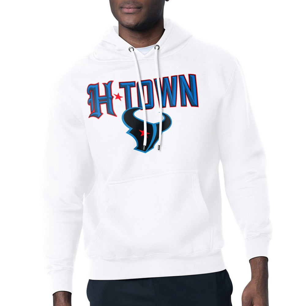 Houston Texans Starter H-Town Graphic Fleece Pullover Hoodie White | NFL