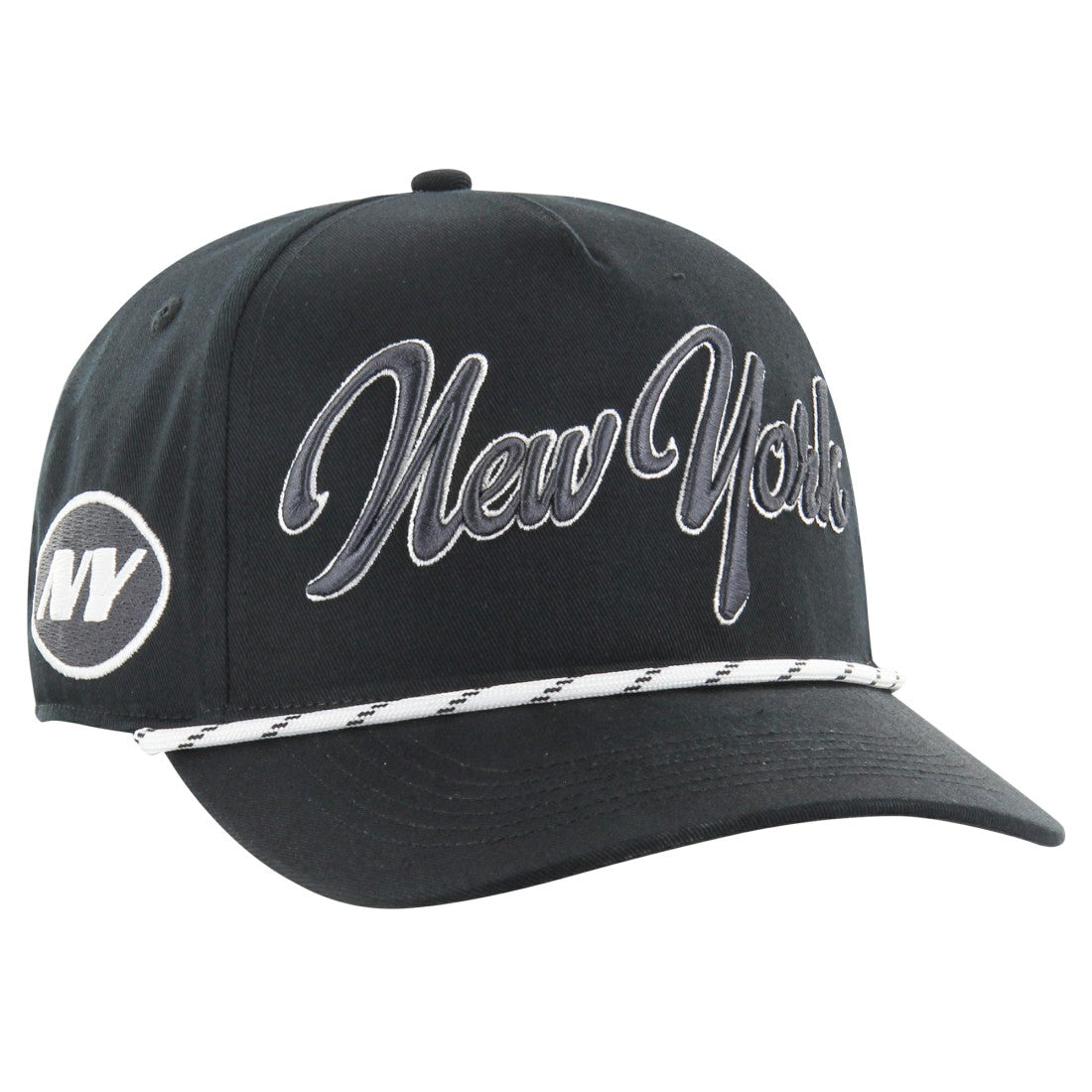 New York Jets '47 Overhand Speckle Hitch Adjustable Hat Black | 47 brand