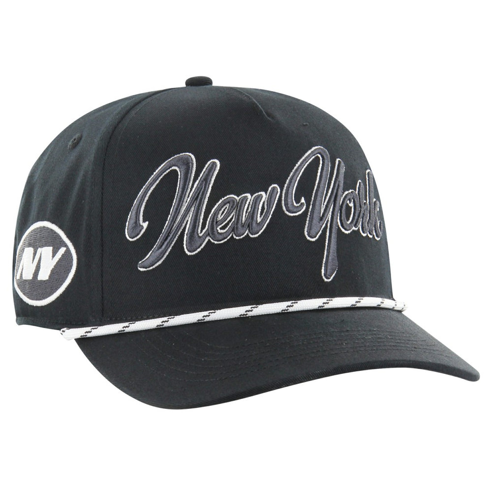 New York Jets '47 Overhand Speckle Hitch Adjustable Hat Black | 47 brand