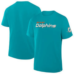 Miami Dolphins Option Route Legacy T-Shirt Aqua | Fanatics