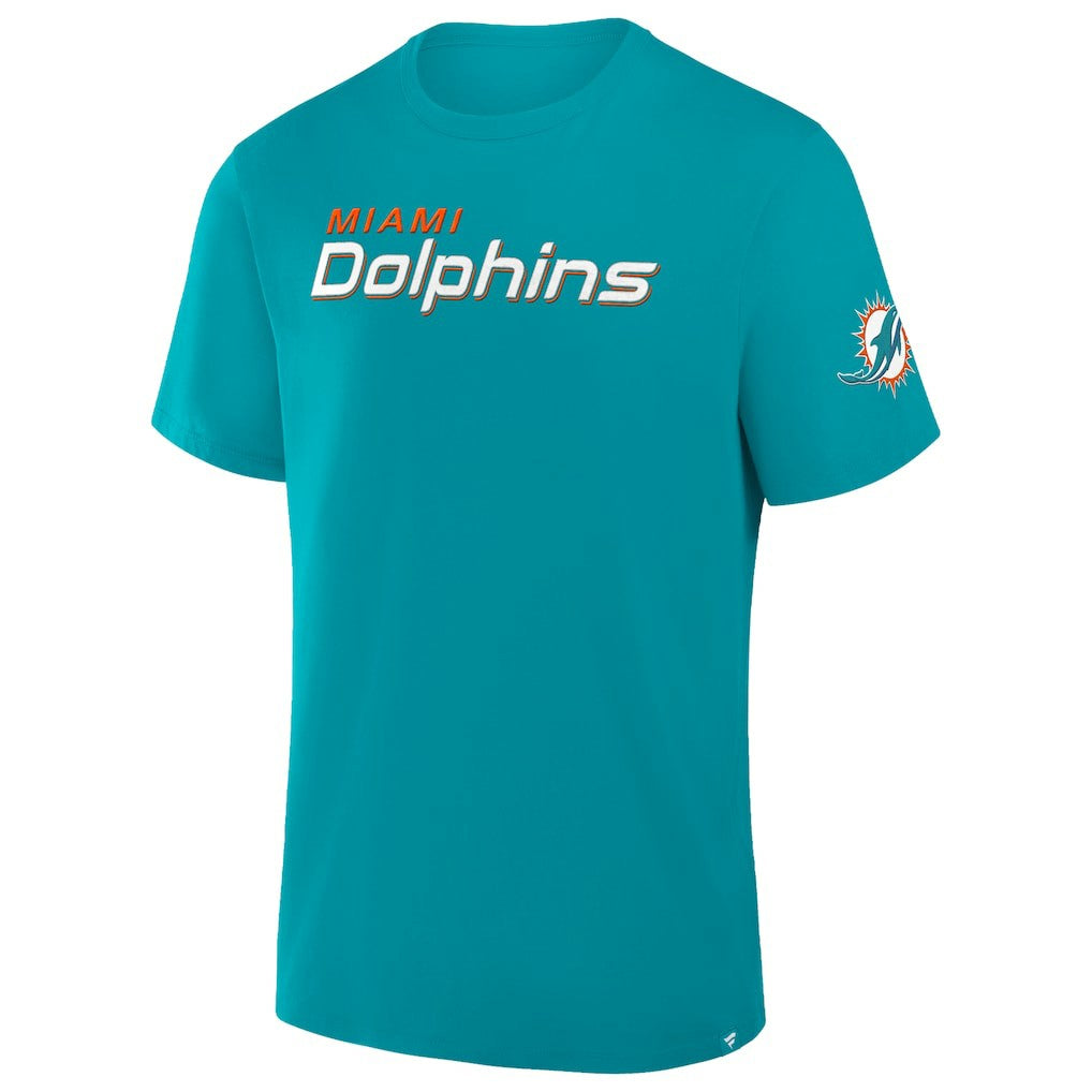 Miami Dolphins Option Route Legacy T-Shirt Aqua | Fanatics