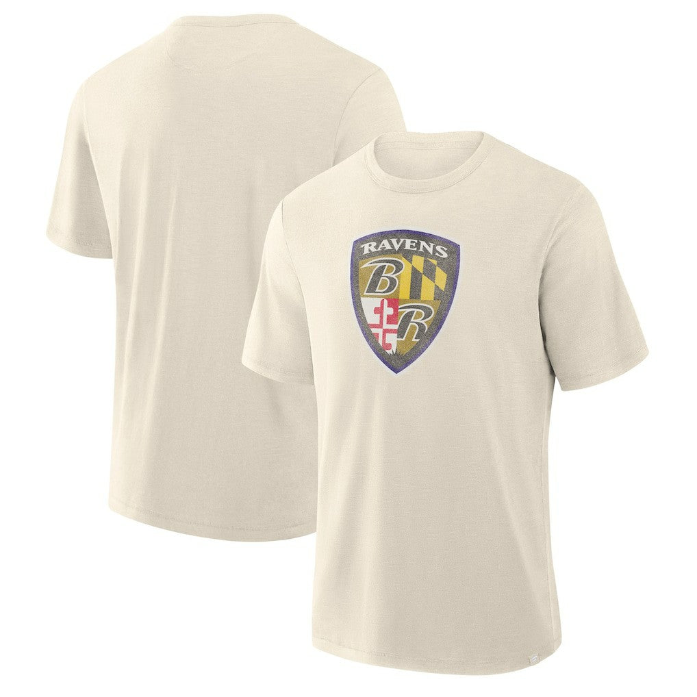 Baltimore Ravens Slub T-Shirt Cream | Fanatics