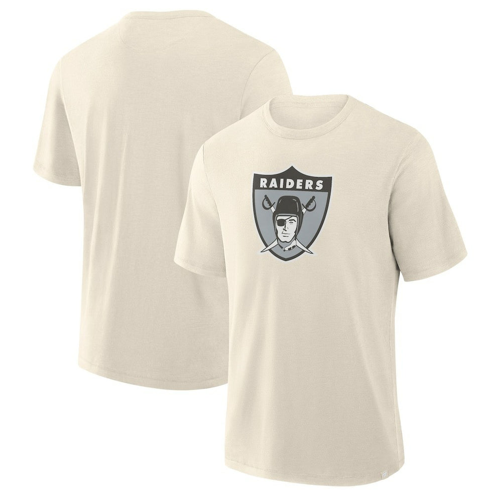 Las Vegas Raiders Slub T-Shirt Cream | Fanatics