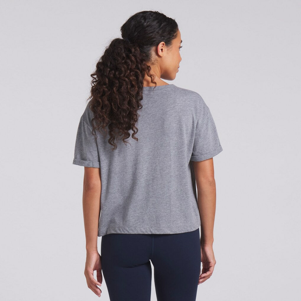 Dallas Cowboys Women's Swing Pass Tri-Blend Boxy T-Shirt Heather Gray | Fanatics