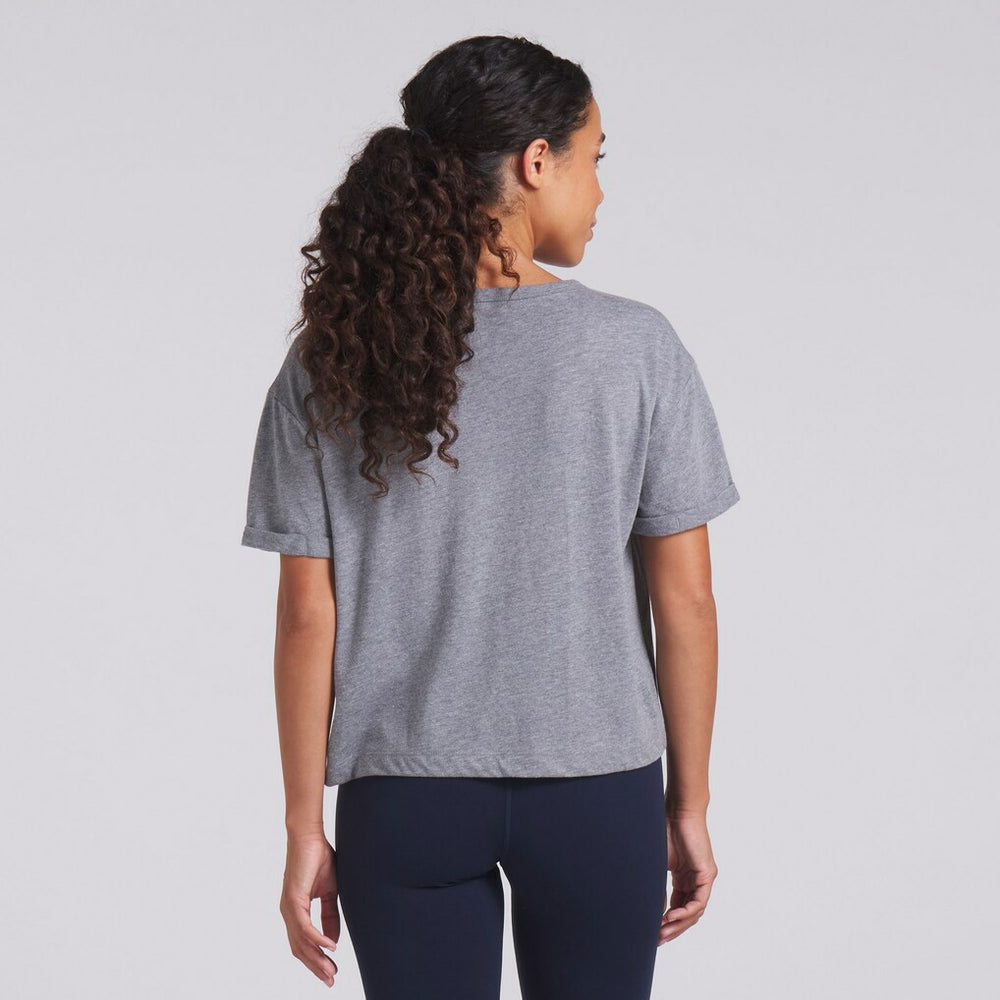 Dallas Cowboys Women's Swing Pass Tri-Blend Boxy T-Shirt Heather Gray | Fanatics